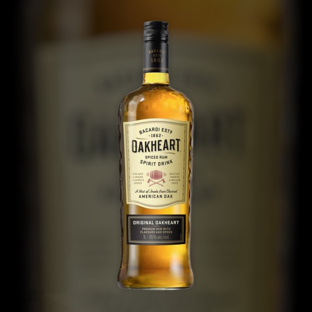 Rum Bacardi Oakheart Original 12 months exposure to 35% 1 l